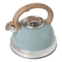 Chaleira Roma Inox Verde 2,7l Com Apito De Indução Brinox